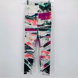 Lululemon High Rise Compressive Running Leggings Multi Color Size 4